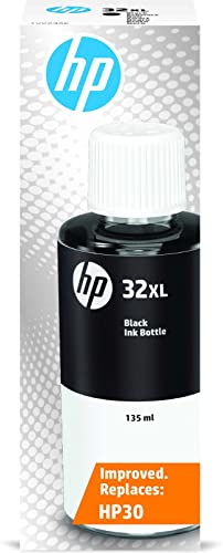 HP 32XL 1VV24AE, Negro, Botella de Tinta de Alta Capacidad Original, compatible con impresoras HP Smart Tank series 400, 500, 600