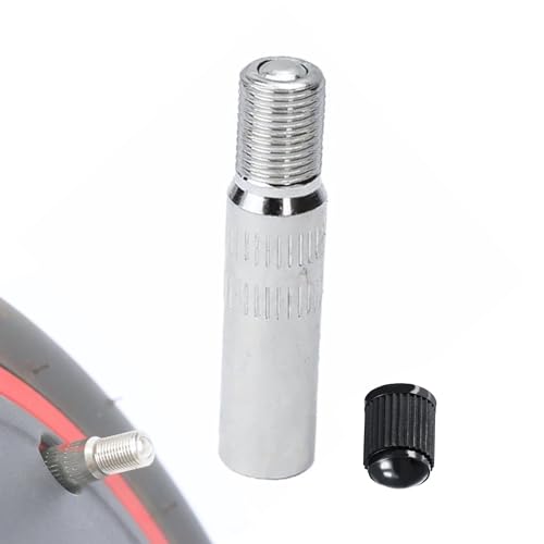 IBRIQO® Adaptador de Válvula Antirretorno de Inflado para Patinetes Eléctricos | Prolongador/Alargador Universal Xiaomi, Cecotec, SmartGyro, Bicicletas, Coches, Motos | Accesorios Inflador Patinete