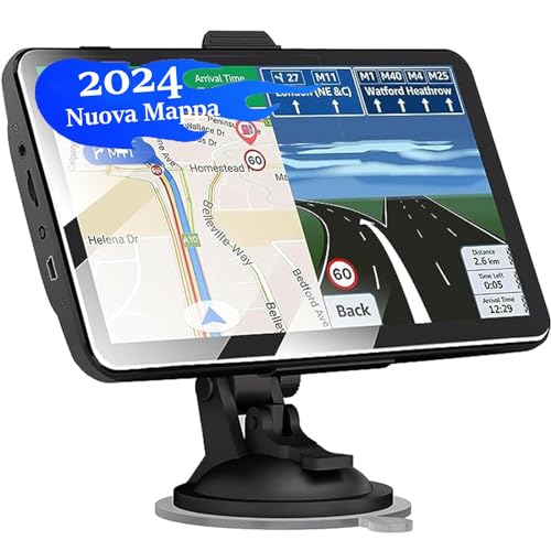 Navegador GPS para Camiones y Coches de 7 Pulgadas,NAVRUF 8G 256M Navegación con guía de Voz Advertencia de cámara de Velocidad, Actualizaciones de Mapas de Europa para Toda la Vida