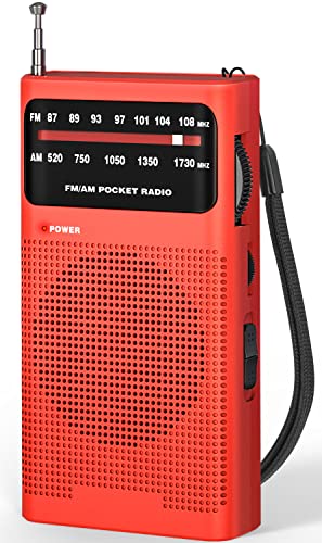 Tendak Mini Radio Portatil PequeÃ±a, Transistores FM Am con Excelente SeÃ±al, de Bolsillo, Funciona con AA Pilas (no Incluidas)